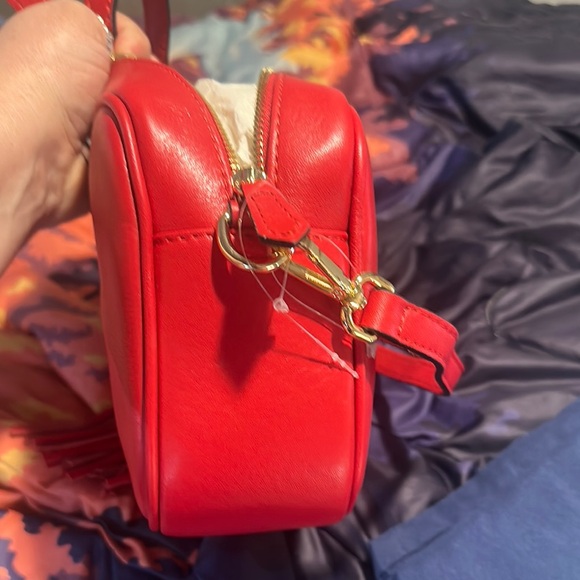 NWT Valentino Red Leather Crossbody Bag - Picture 10 of 14